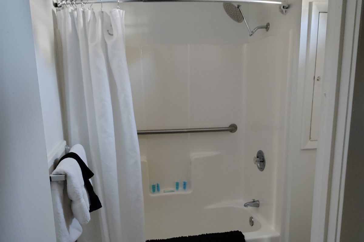 Bathroom to the right