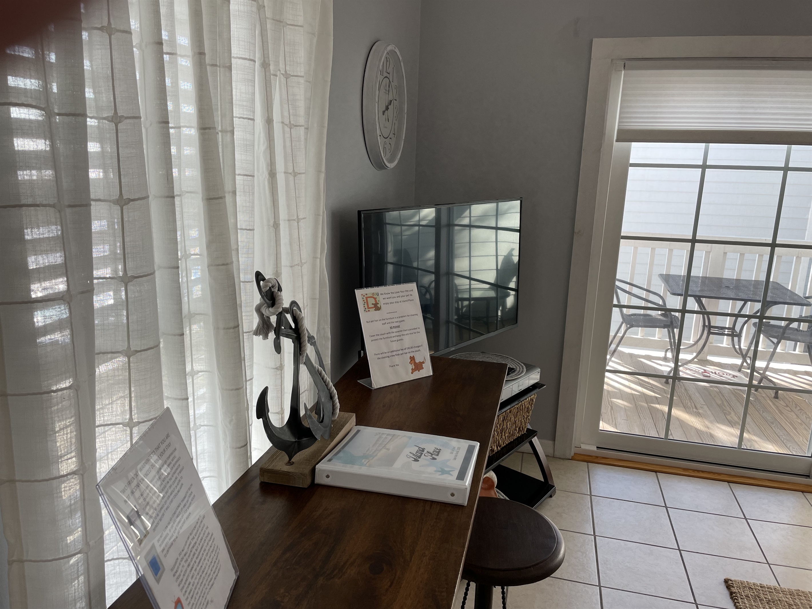 Large Screen TV with Satellite Reception