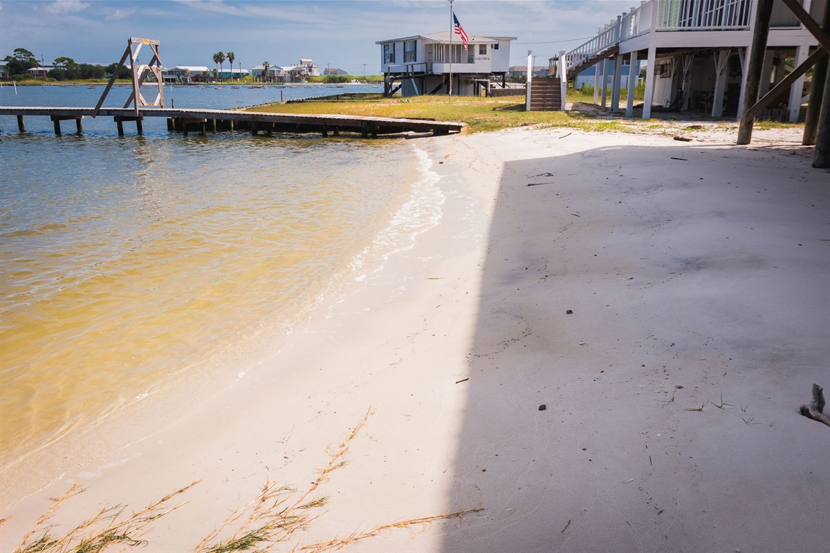 Private beach to launch a kayak!