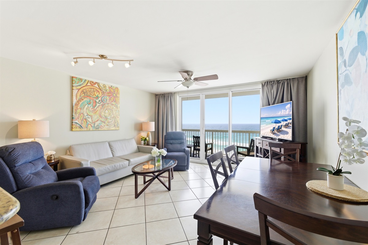 Comfy recliners are perfect for a quite night movie...