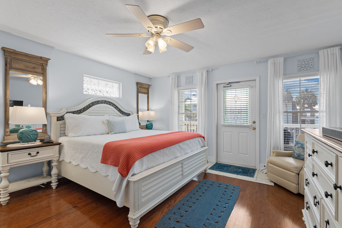 Bedroom one- A peaceful retreat with a comfortable bed and everything you need for a restful stay.