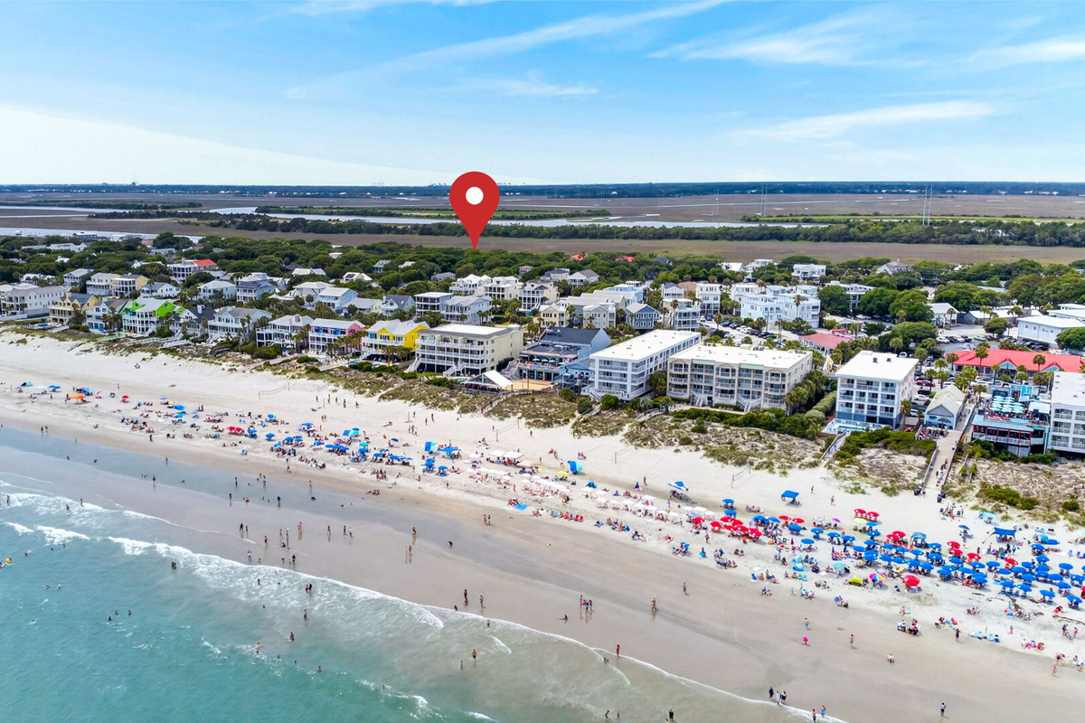 Location to Beach | Twin Palms | 914 Carolina Blvd | Isle of Palms, SC | IOP Escapes