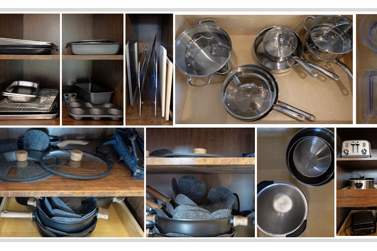 Cook, serve, and gather with a fully equipped kitchen stocked for everything from quick breakfasts to family dinners.
