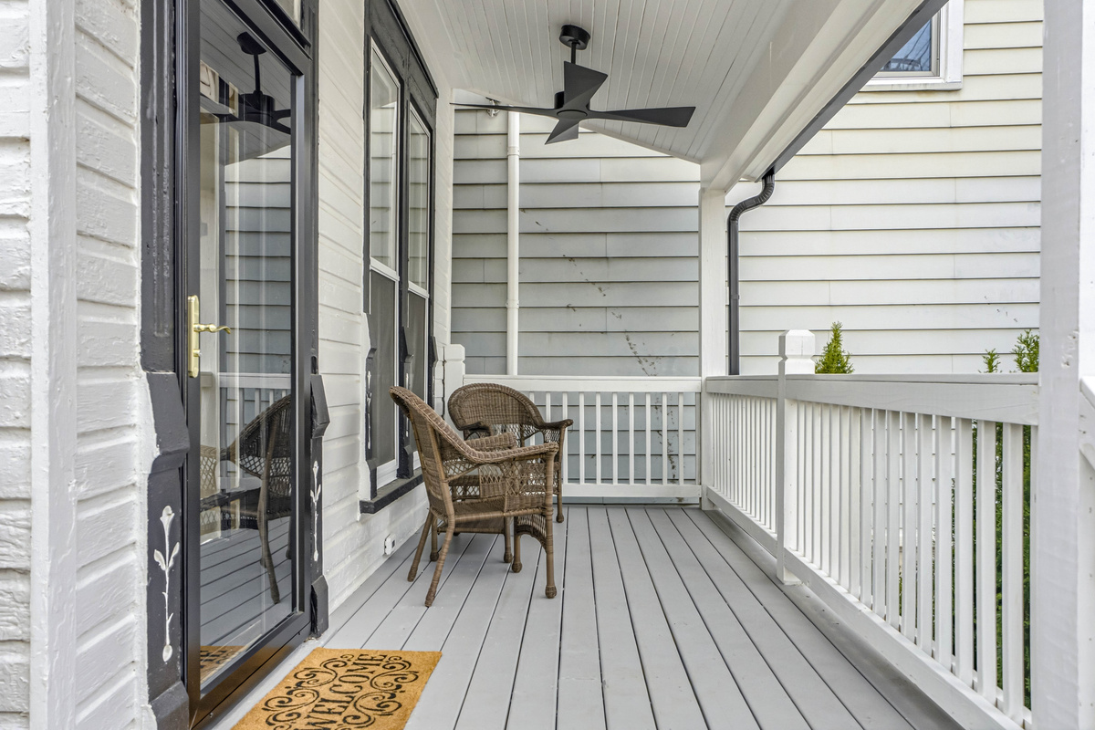 Sip morning coffee and take in the sights and sounds of Frankfort Ave  from your front porch!