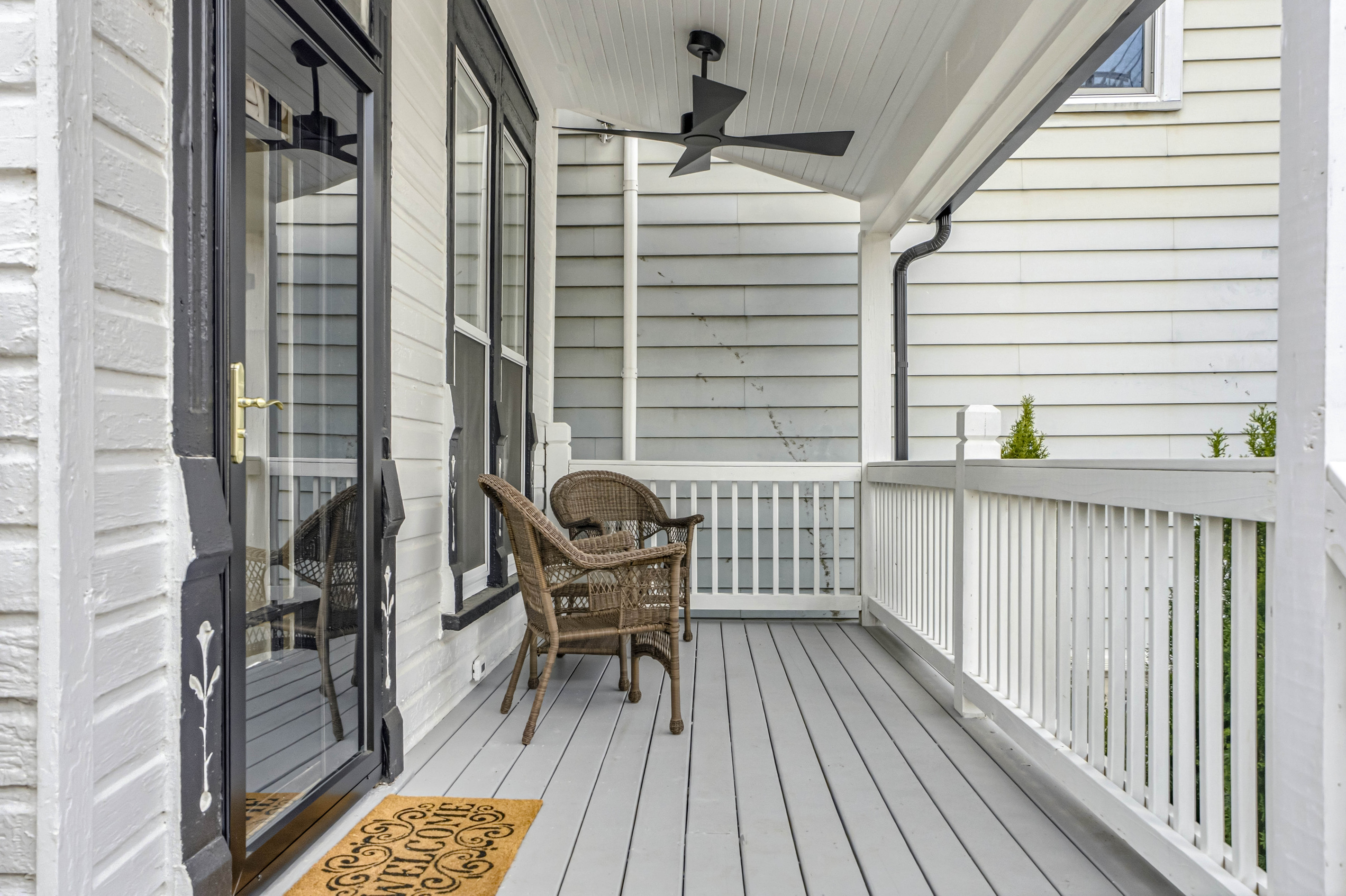 Sip morning coffee and take in the sights and sounds of Frankfort Ave  from your front porch!