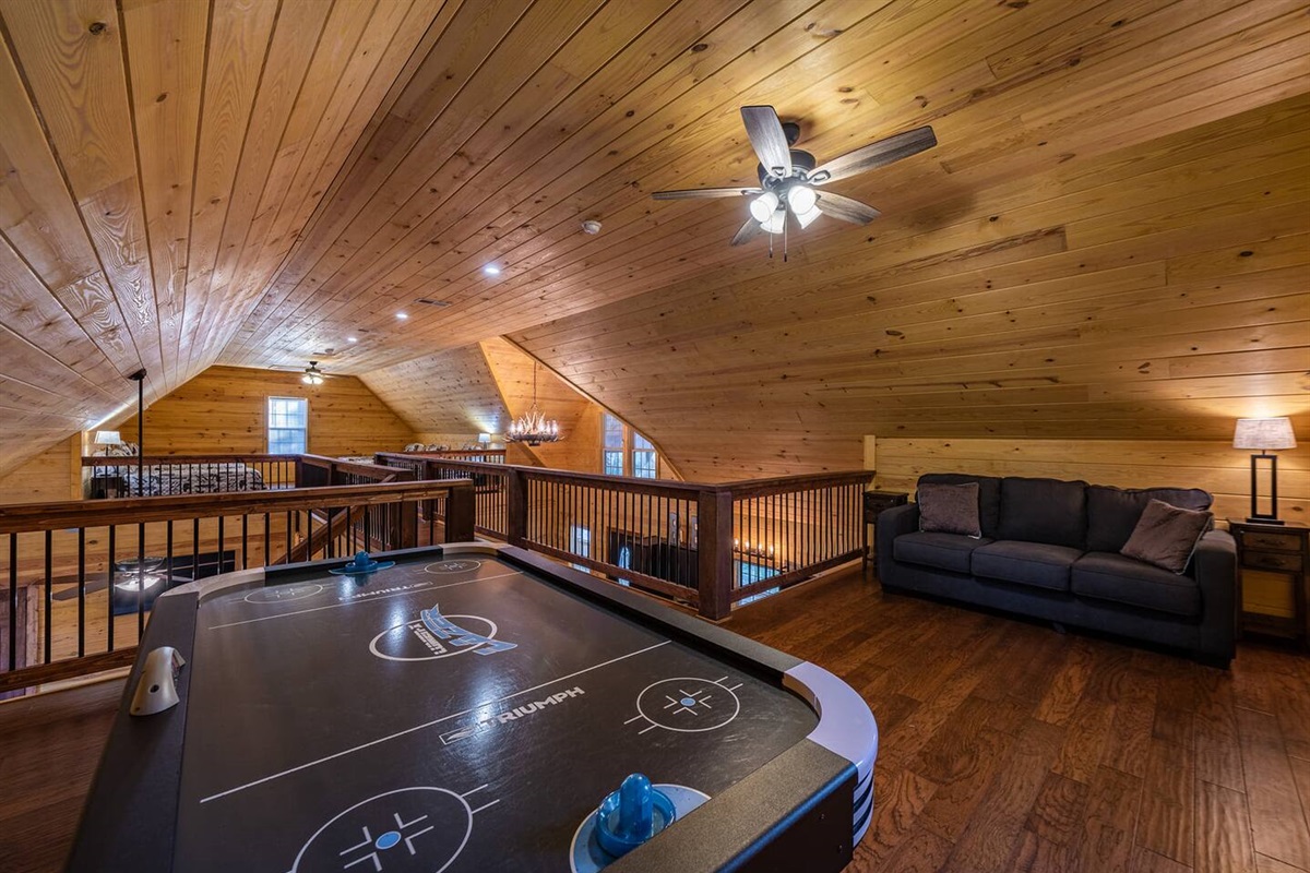 Air Hockey in Loft Area