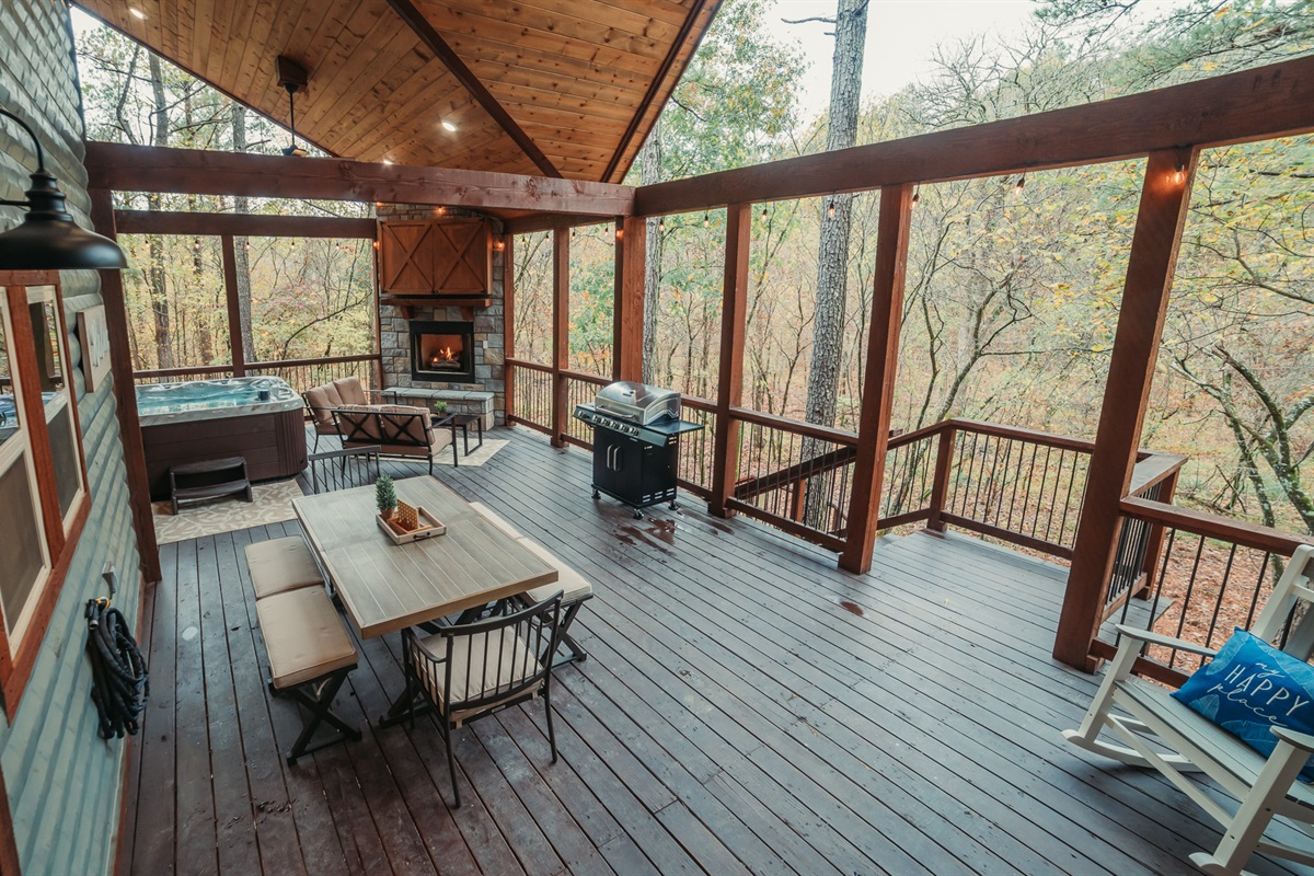 Covered back deck