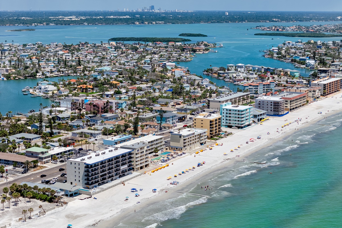 Aerial of Kima Madeira Beach