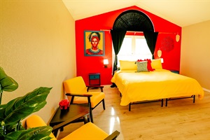 Enjoy a royal night's sleep in our queen-sized bed, thoughtfully designed for ultimate comfort