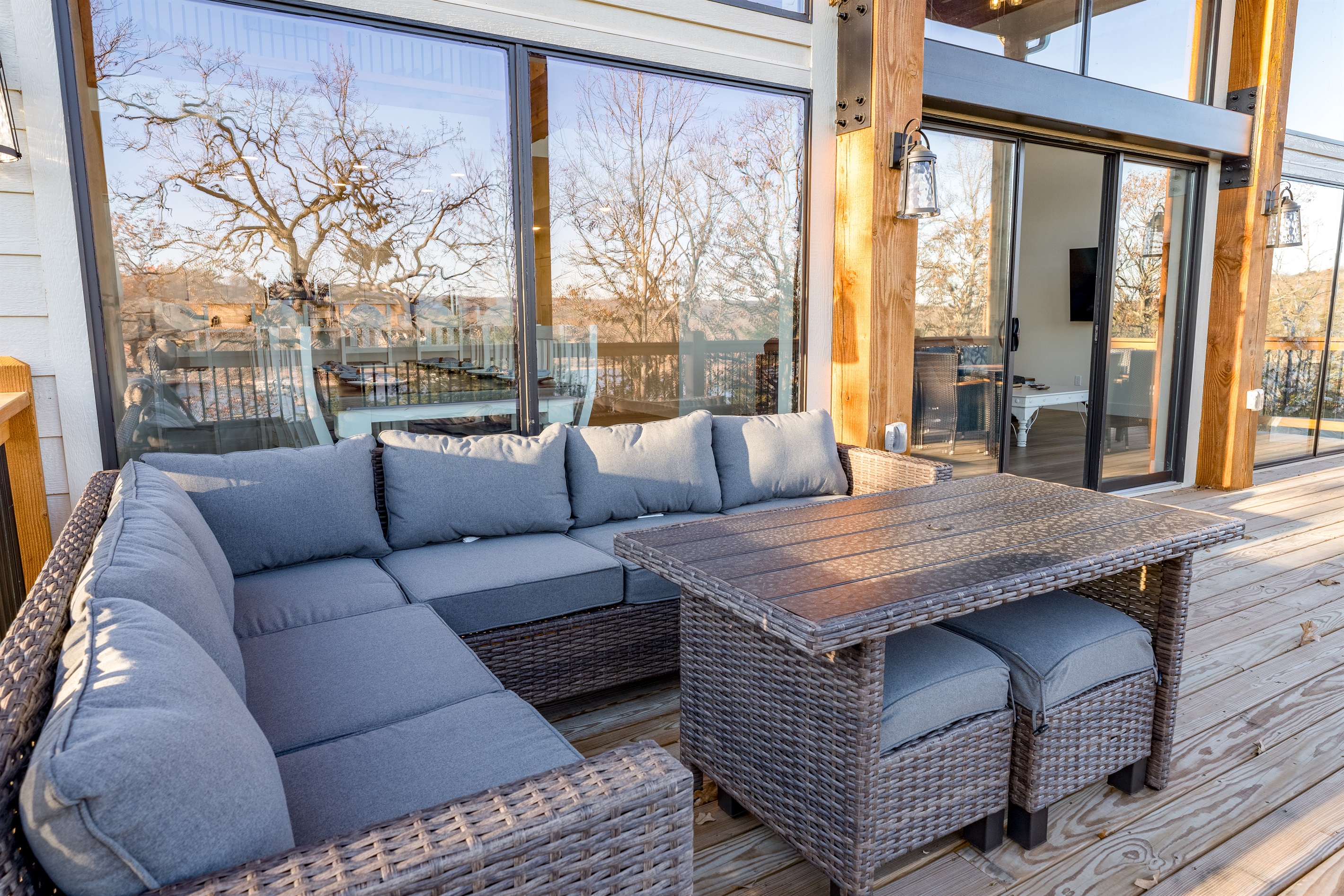 Enjoy your coffee on the back deck enjoying the view!