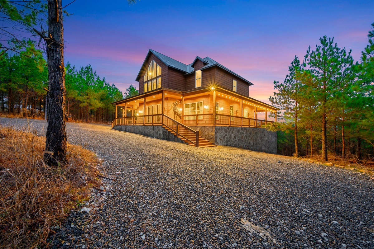 Enjoy the wrap around porch and ample parking for guest.