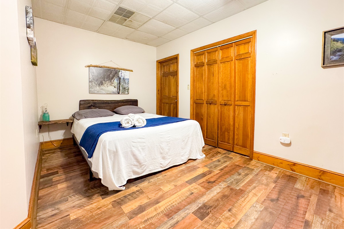 The Alum Cave themed bedroom is perfect for those who like to sleep in:)