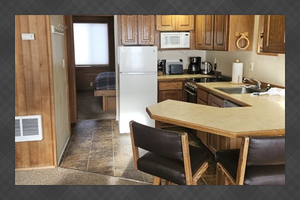 Breakfast nook next to kitchen.