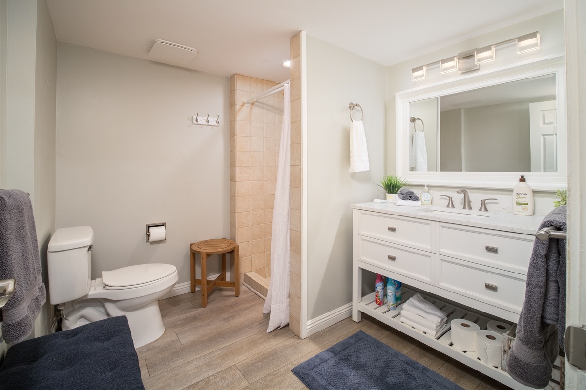 Bathroom 1 with Walk in Shower