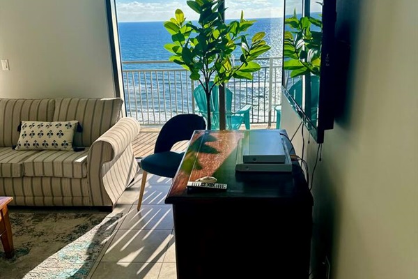 View ocean from one of the windows in living room 