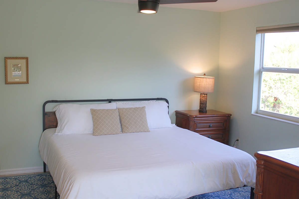 King bed in guest bedroom #3