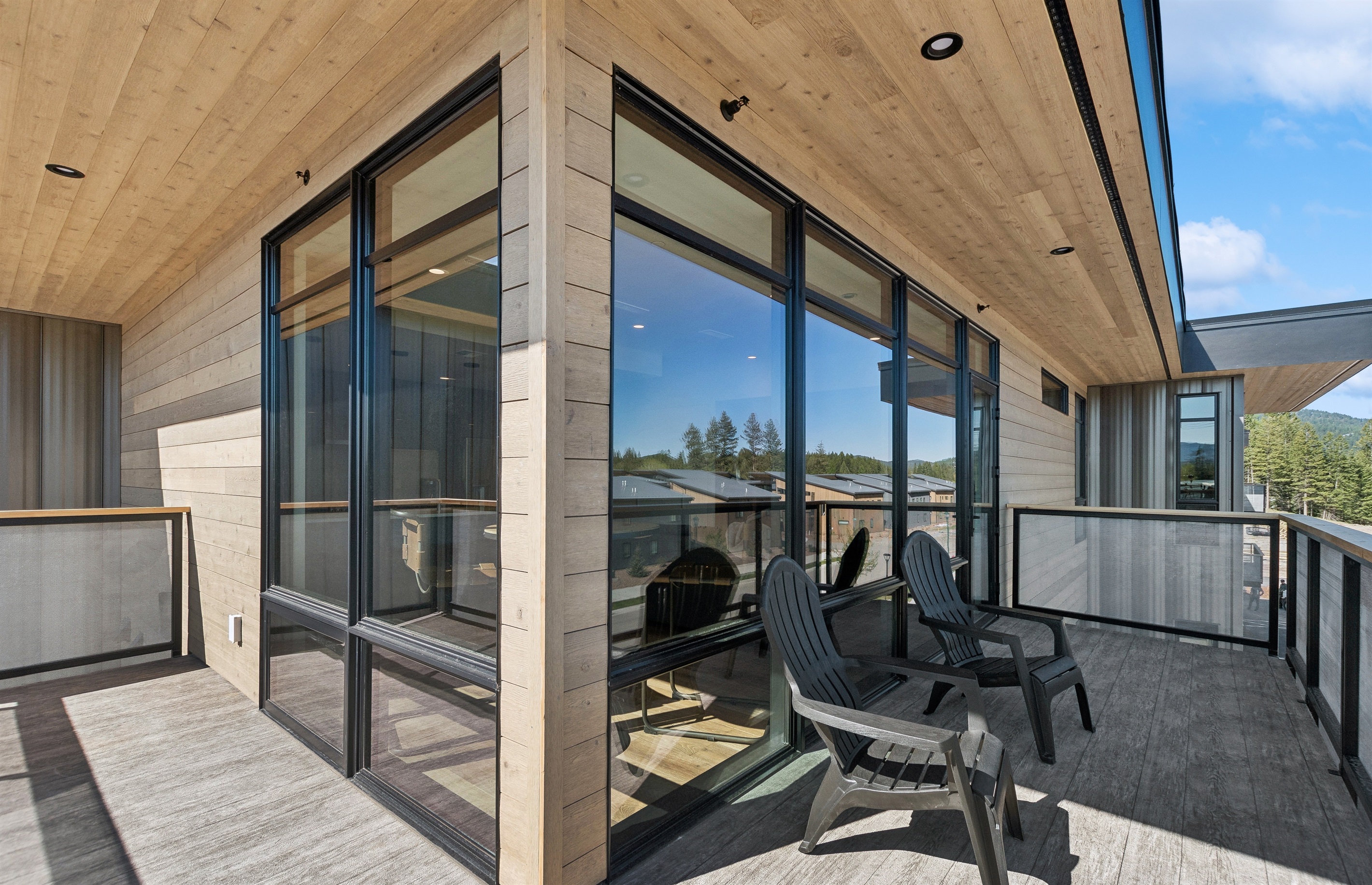 Soak up the sun on this wrap around deck