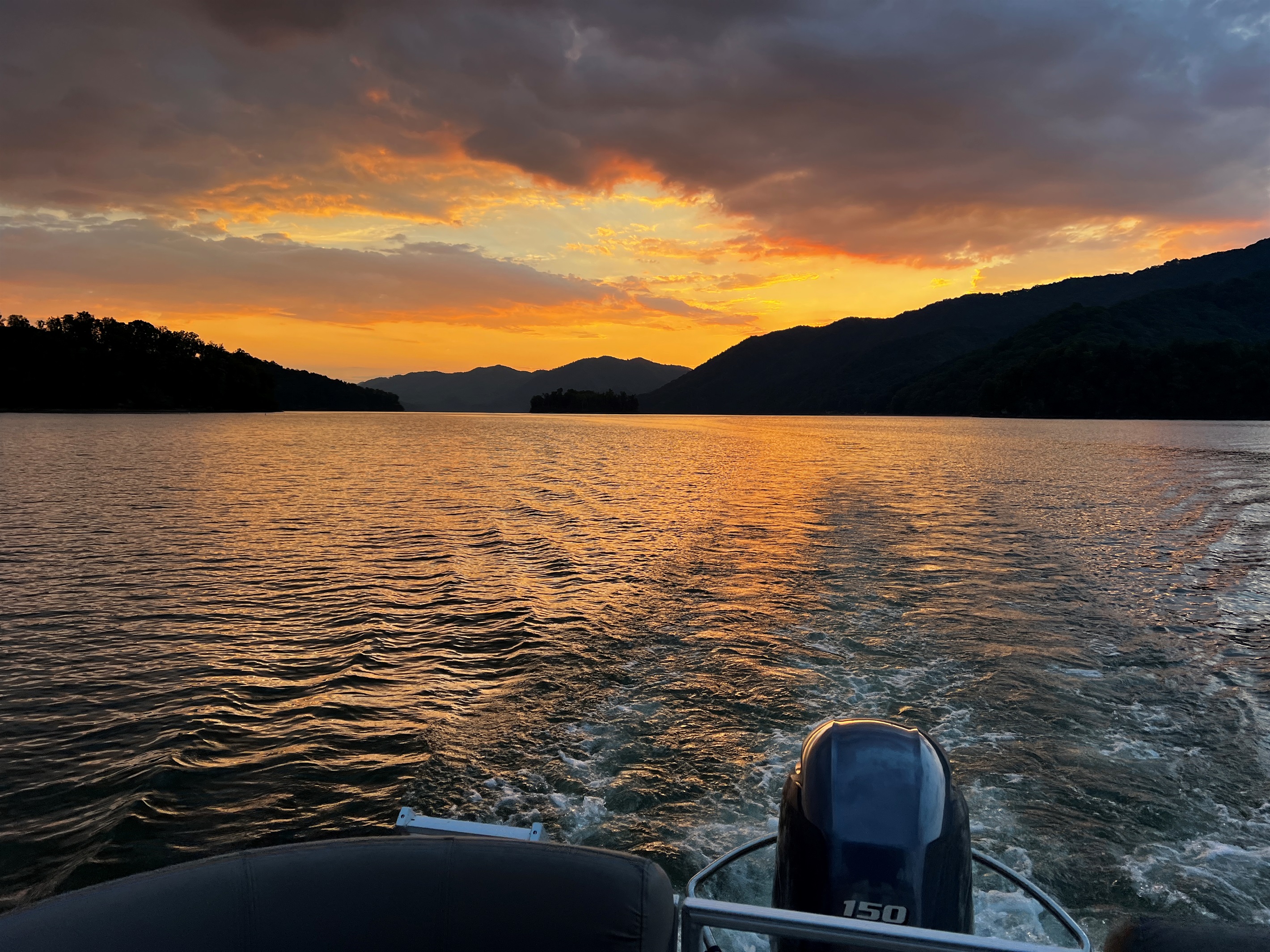 Sunset on Watauga Lake