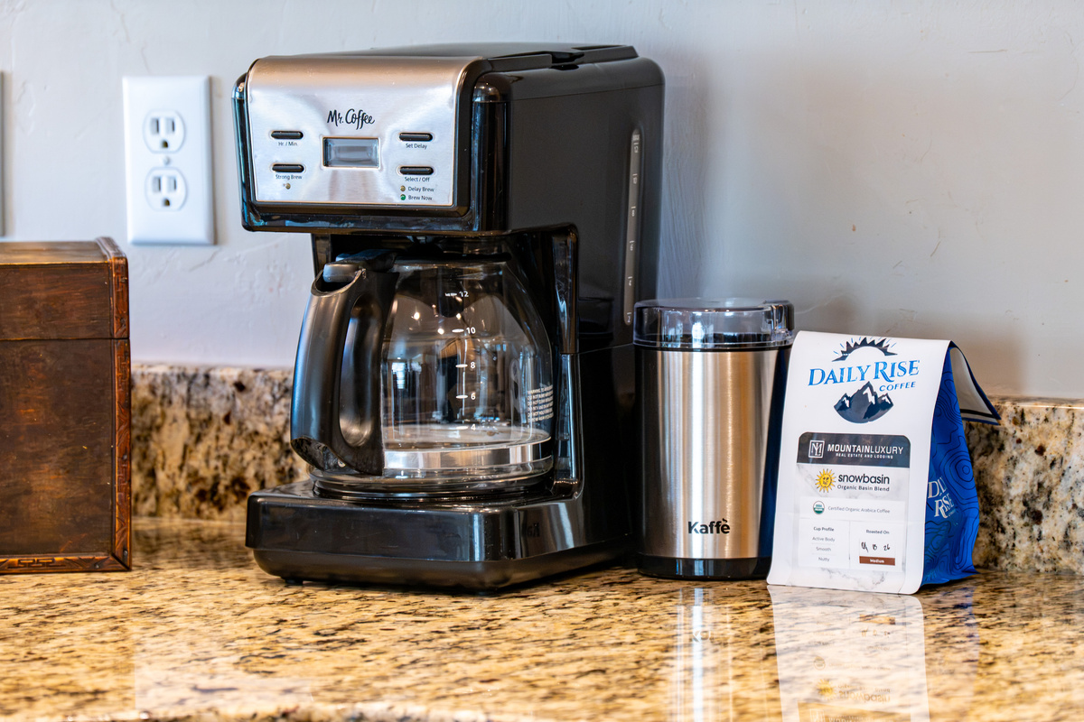 Start your morning with fresh coffee before heading out to explore the area.
