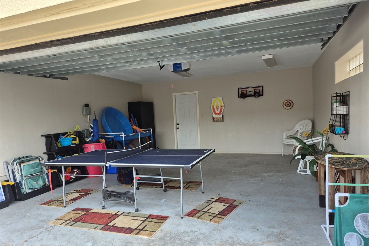 Enjoy a game of ping pong, darts, basketball, and more in this gaming zone. Going to the pool or beach? We are stocked with beach essentials (chairs, umbrellas, beach cart, floats, etc)!   