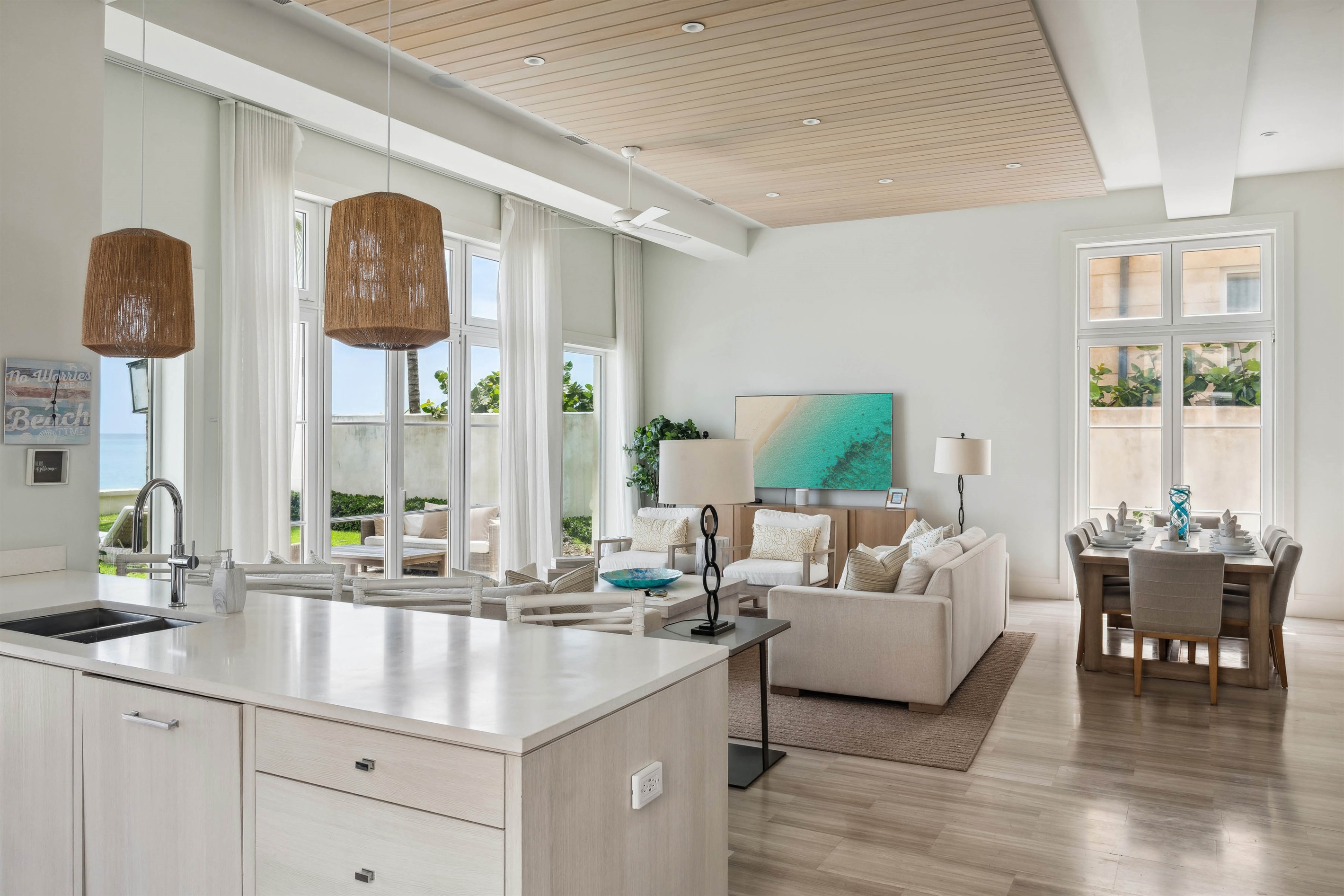 Enjoy time with family and friends in the open concept space