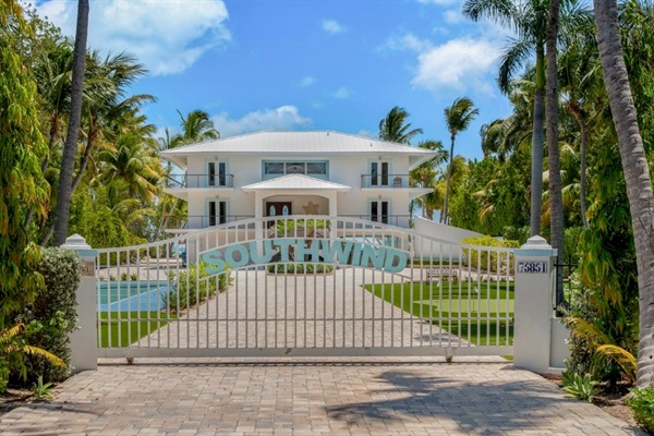 Gated front entrance