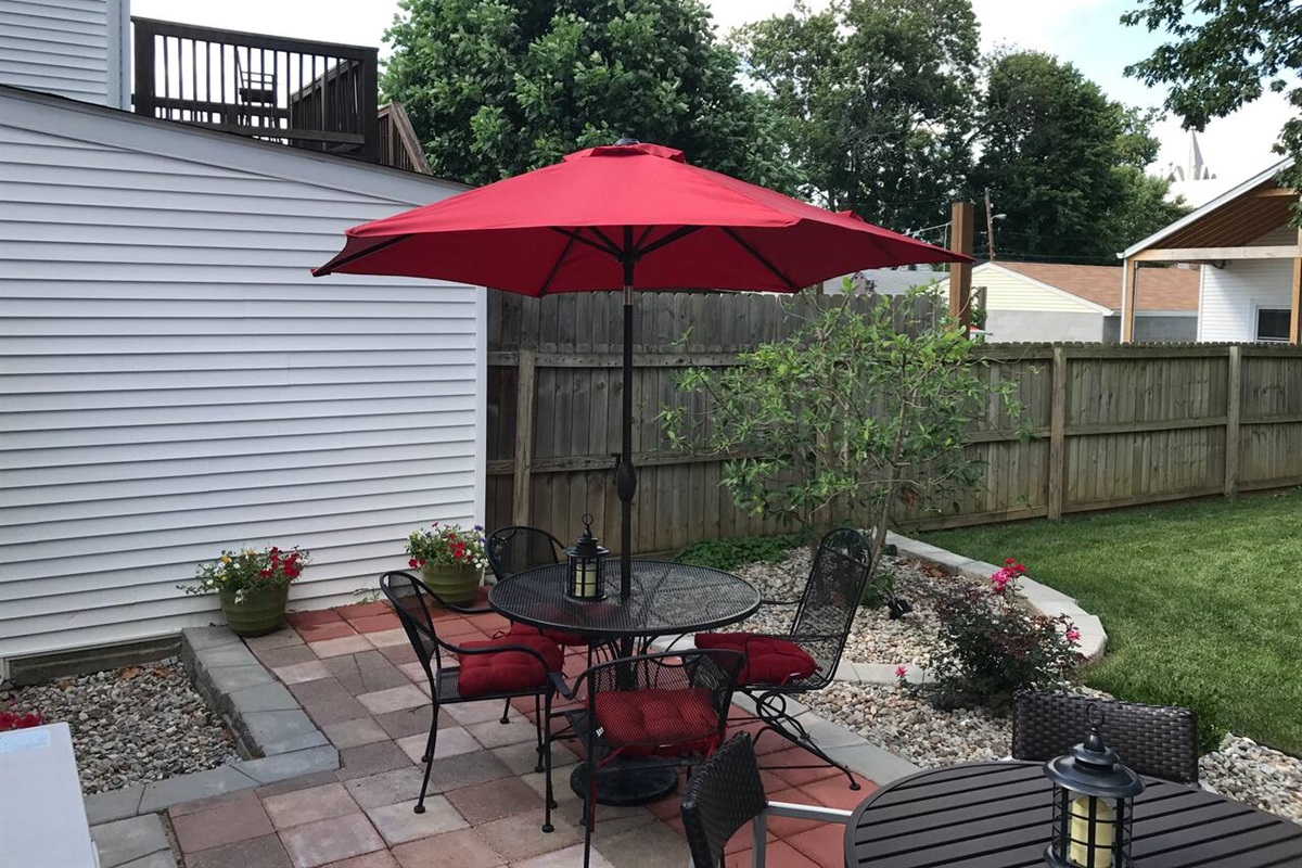 Patio with patio furniture