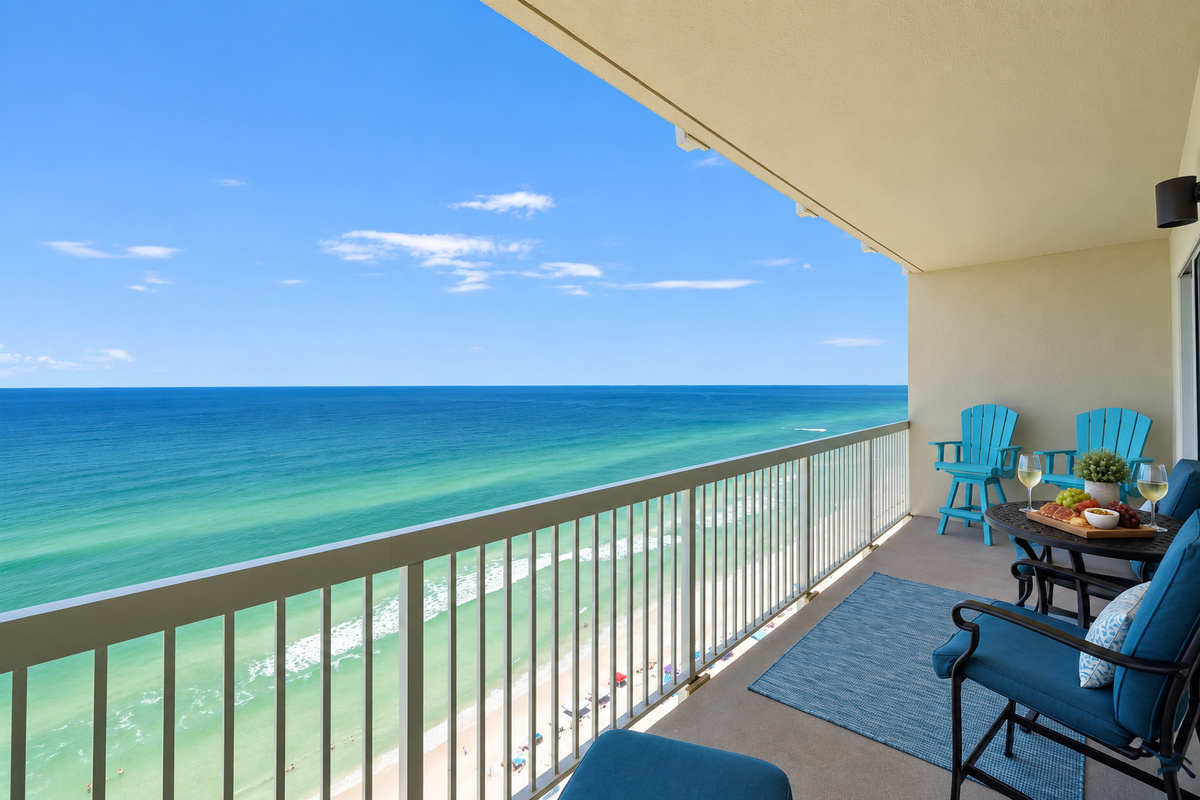Extra Large Balcony - Accessible from the LR and the Master BR