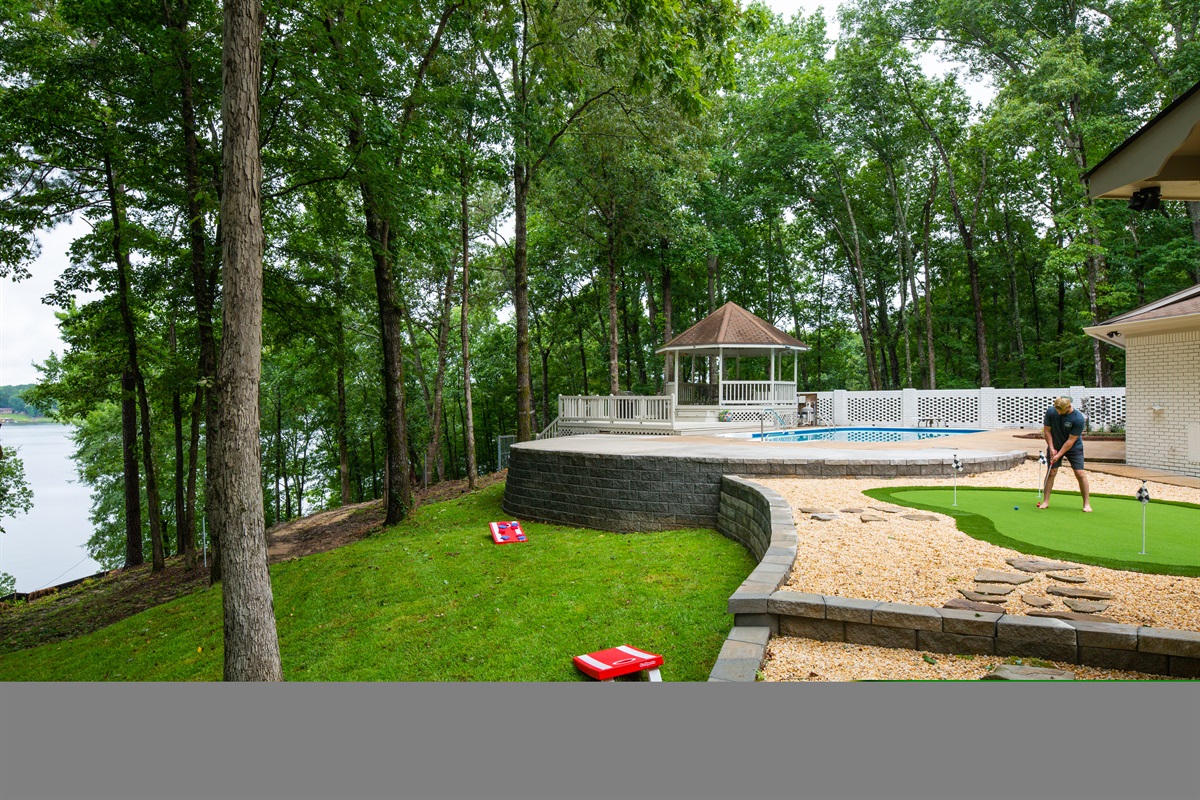 Cornhole Area | Backyard