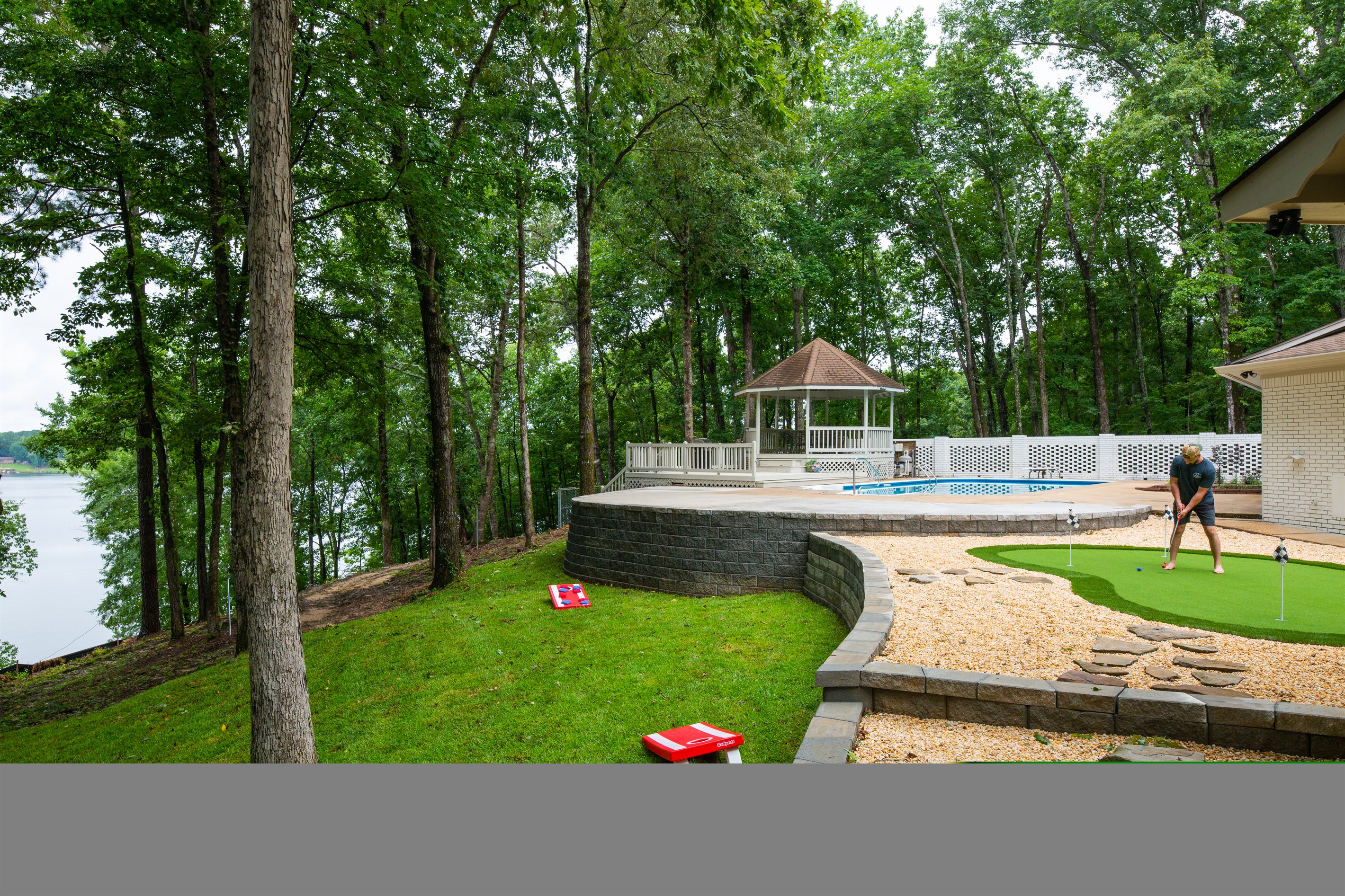 Cornhole Area | Backyard