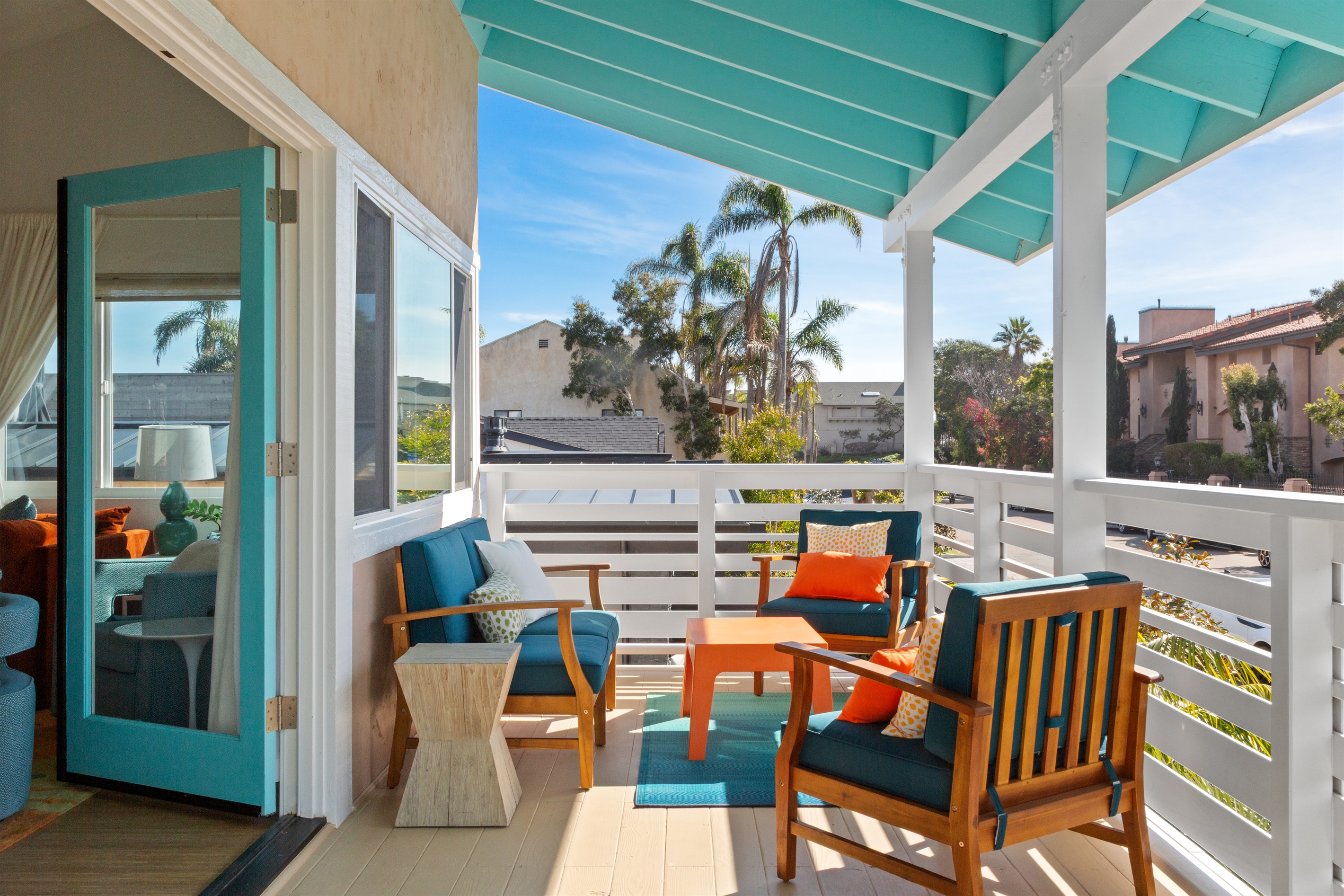 Deck off of the living room