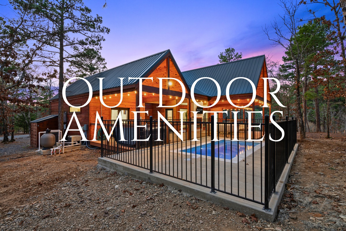 Step outside and enjoy a variety of outdoor amenities designed for relaxation and fun, from the hot tub to the spacious grill area.