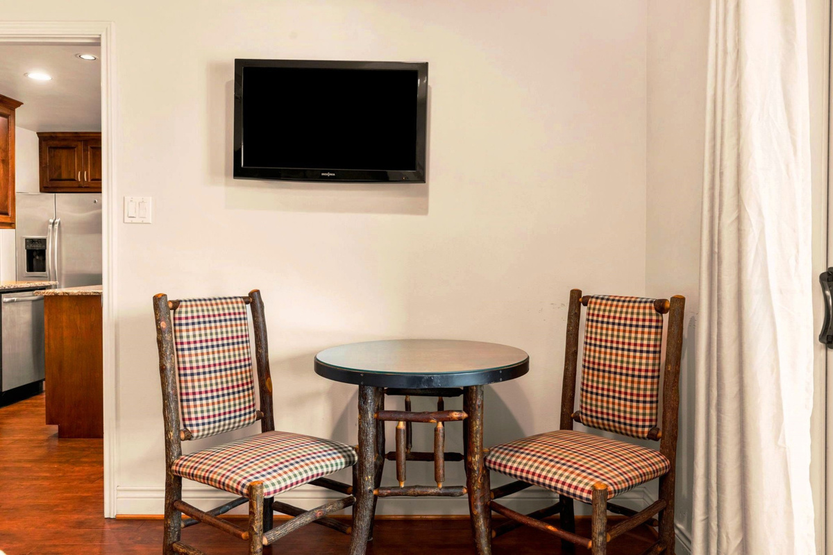 Old Hickory Lodge furniture adds another work area.