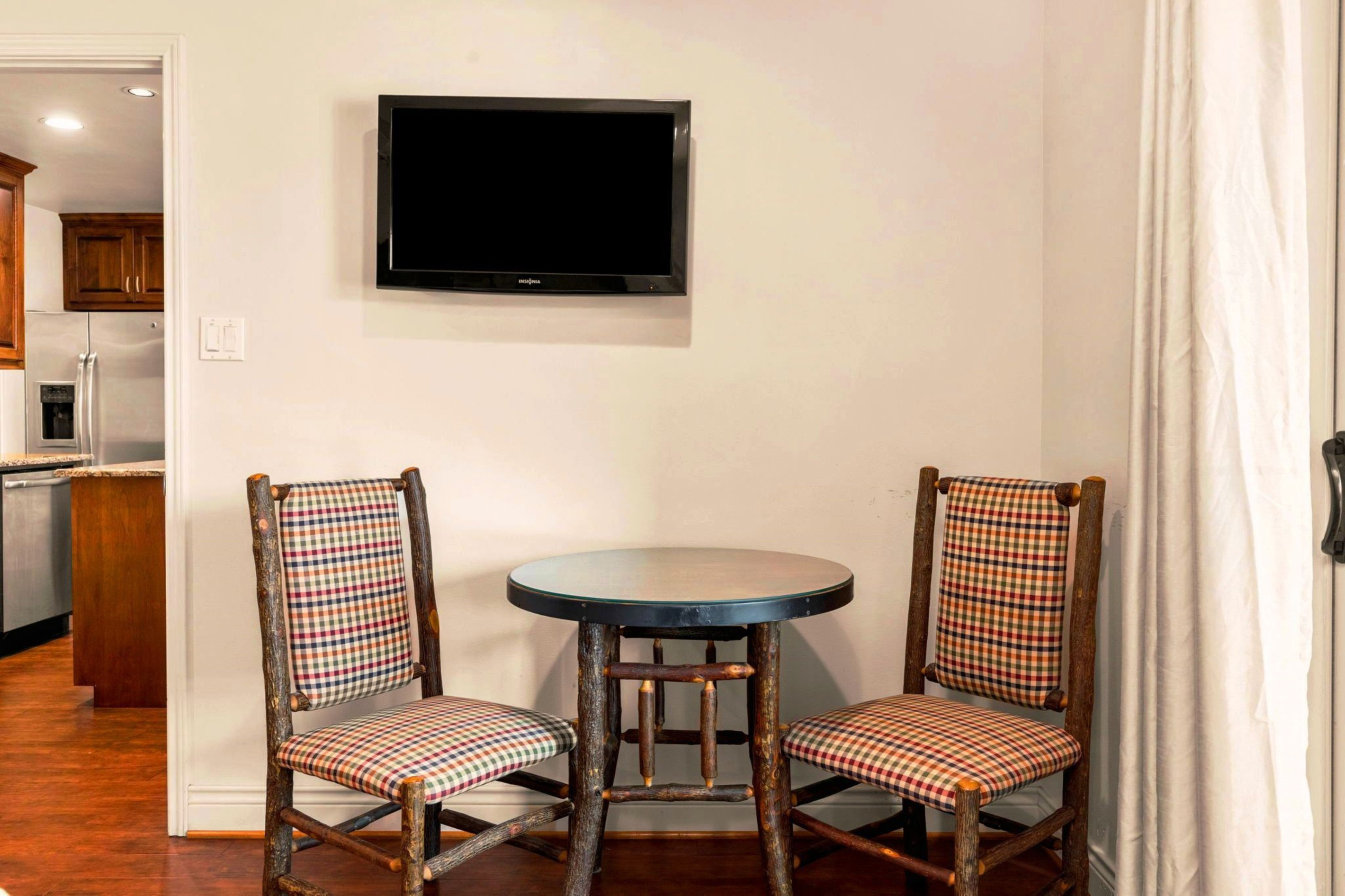 Old Hickory Lodge furniture adds another work area.