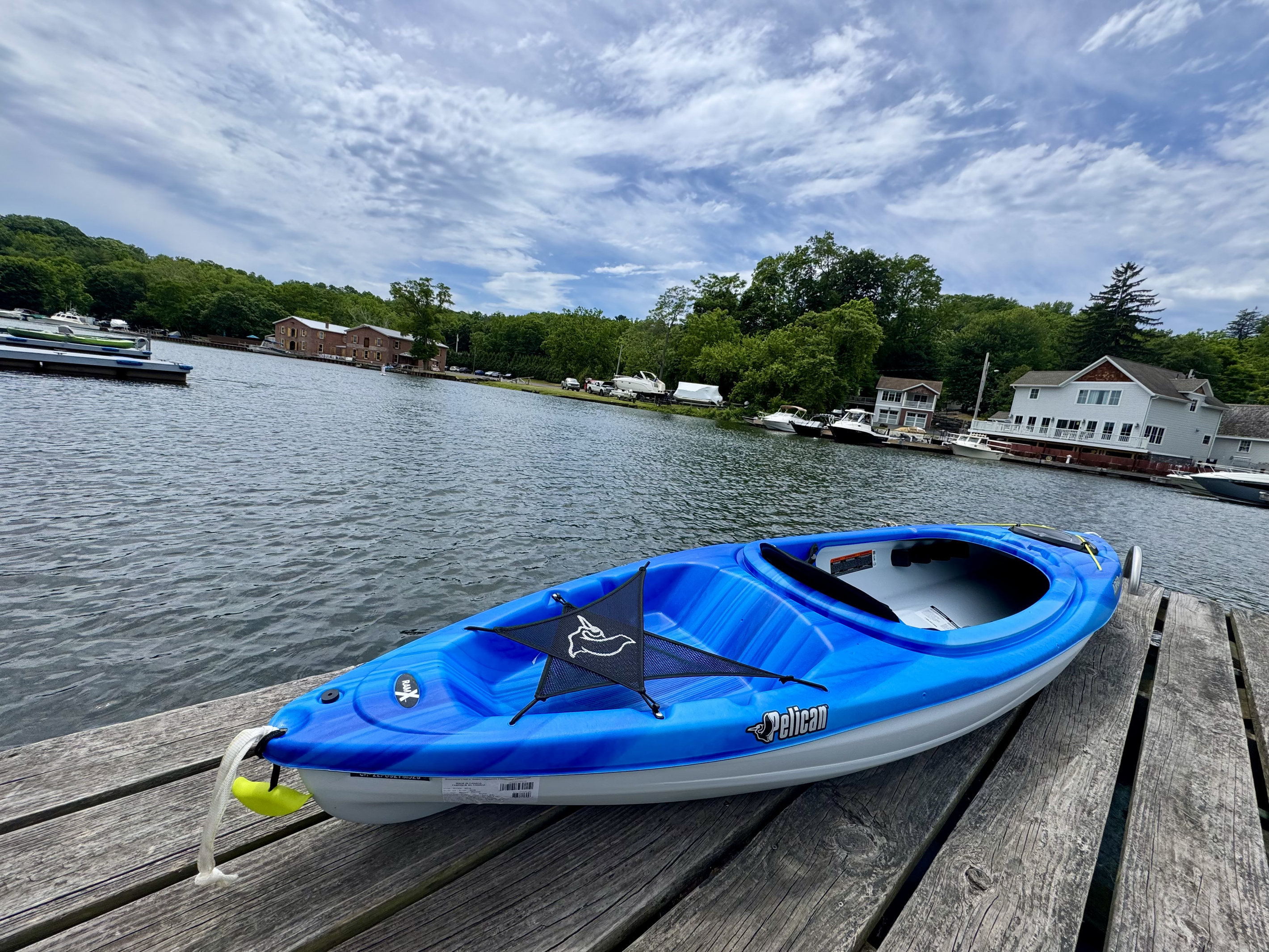 Private kayak access from the dock