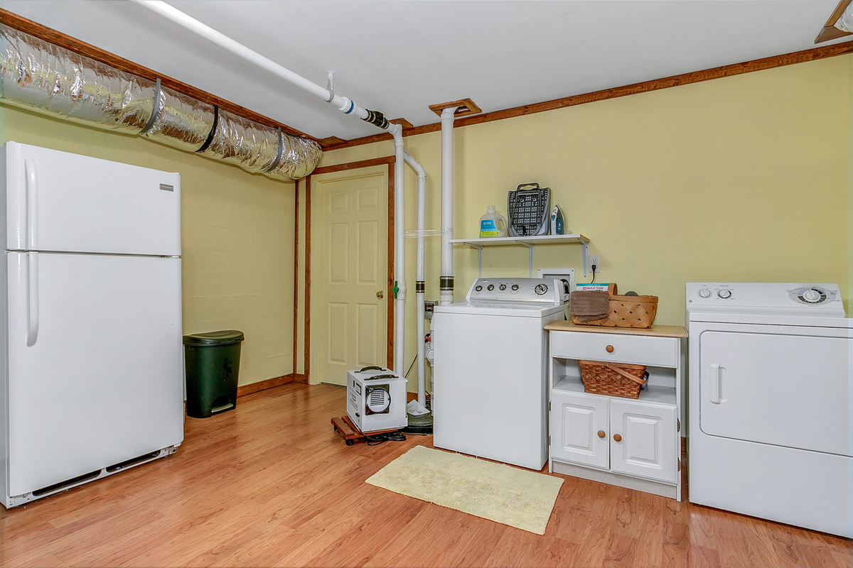 Basement Laundry and Second Fridge