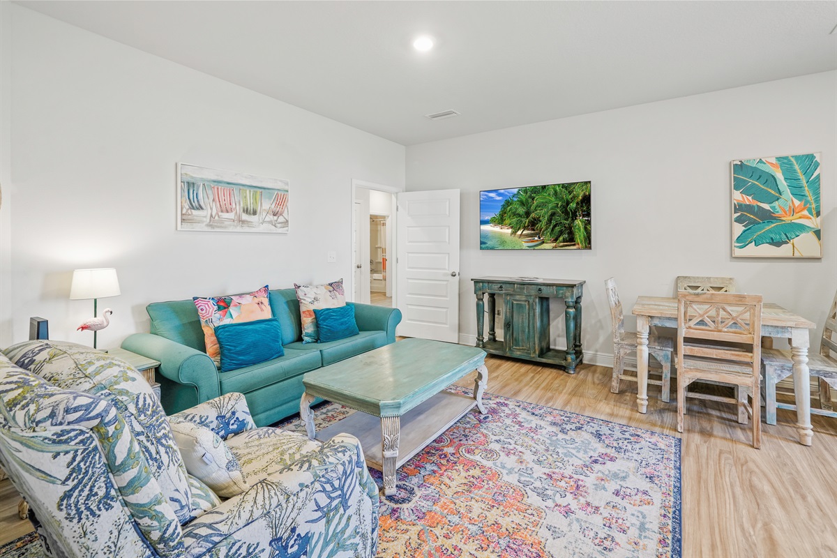 Relax and unwind in the MIL well-lit living room