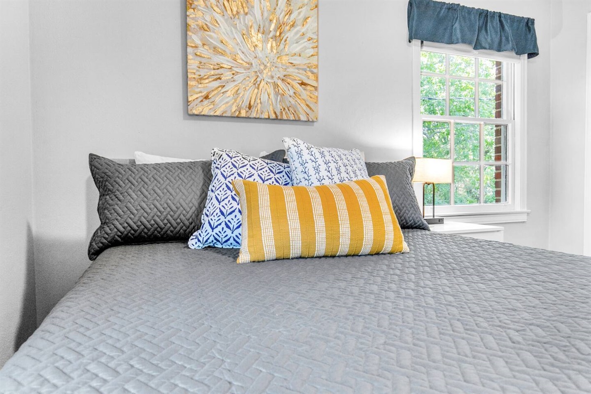 A great night's sleep awaits, and all bedding is cleaned before you arrive by our professional staff.