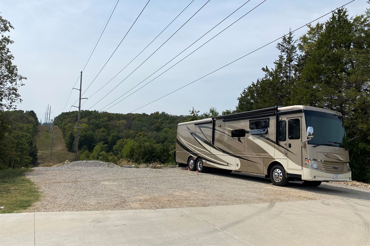 Boat / Trailer, Extra Vehicle, RV Parking with 110V Outlets