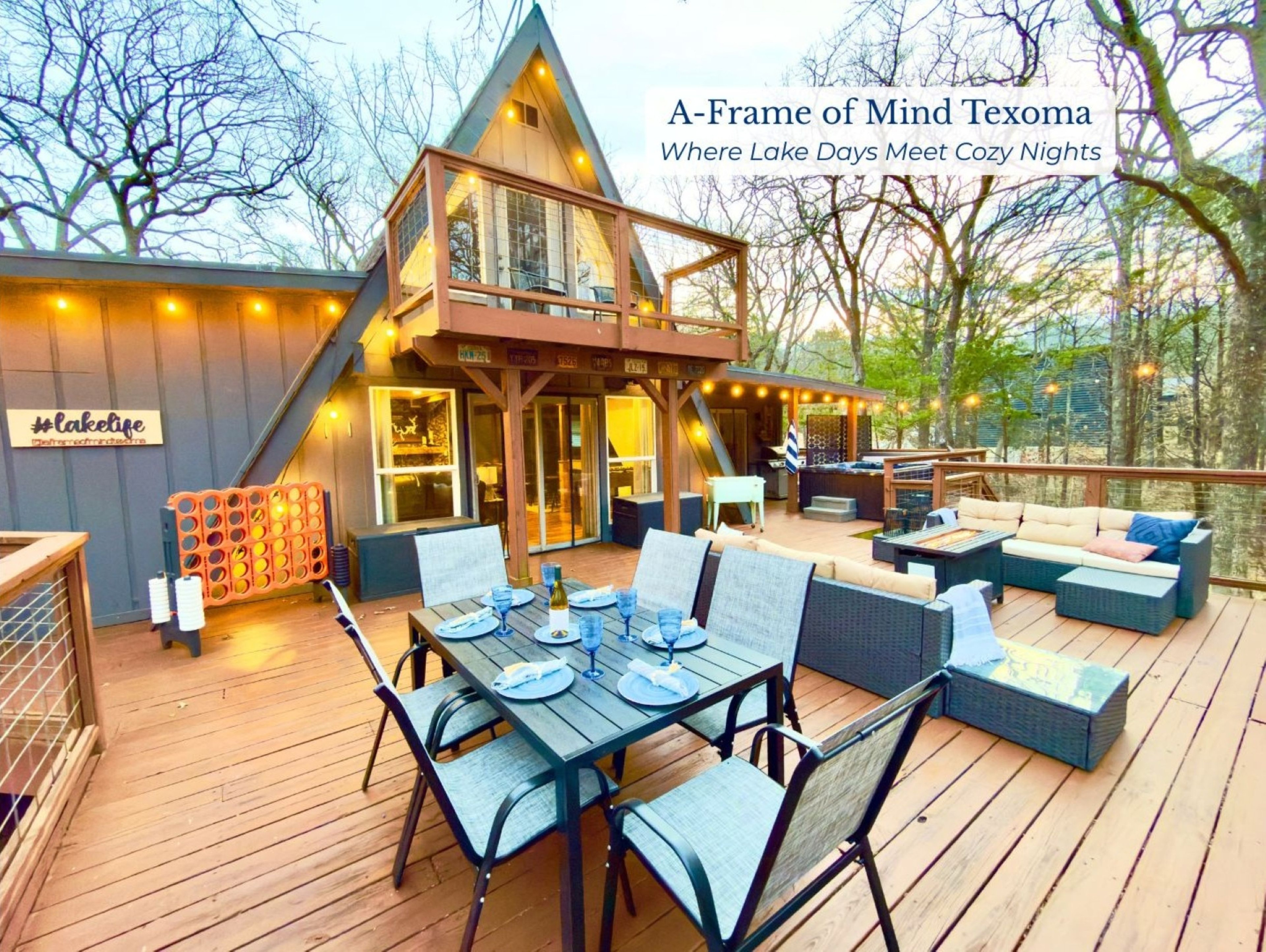 Lake A-frame Escape | Walk To Lake, Hot Tub, Woods - Lake Texoma