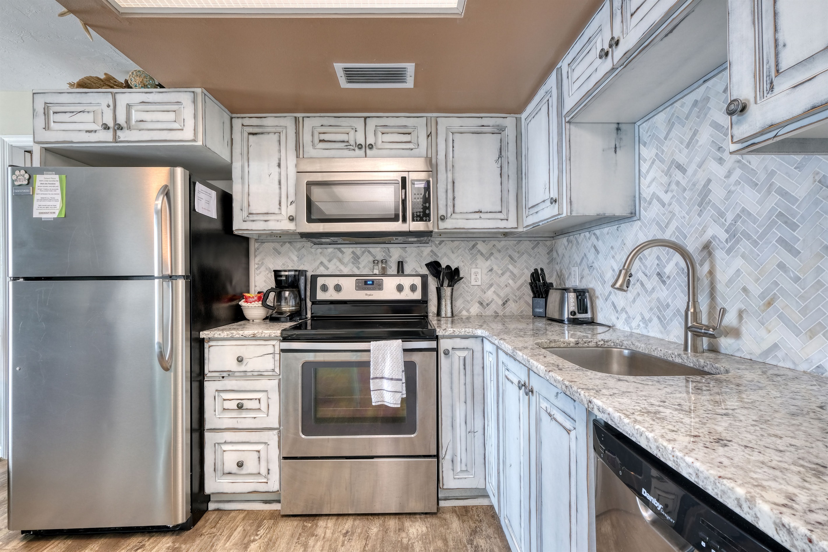 Great counter space in kitchen