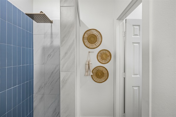 The Murdoch Primary Suite boasts a large walk in shower.