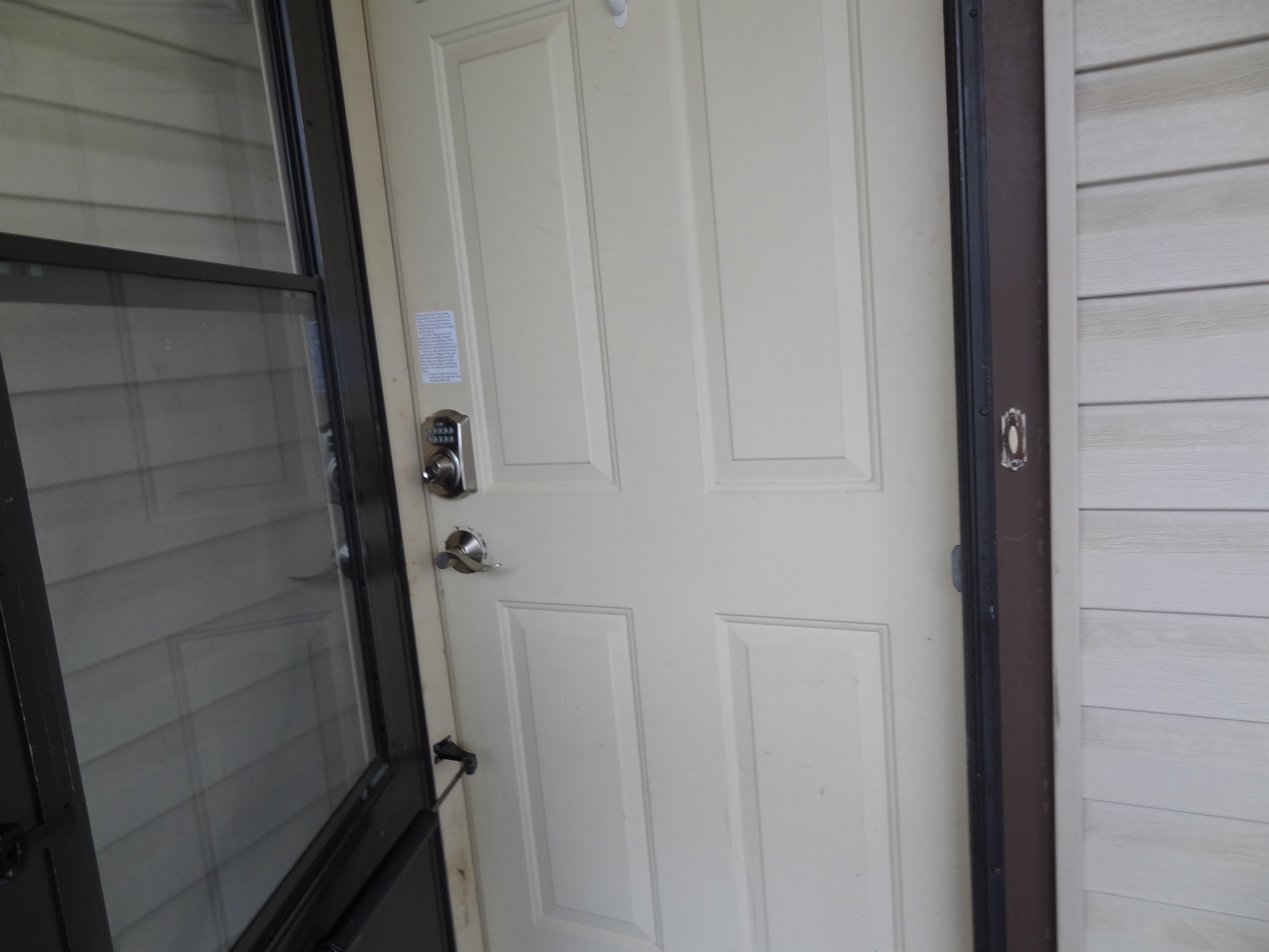 Keypad deadbolts on exterior doors