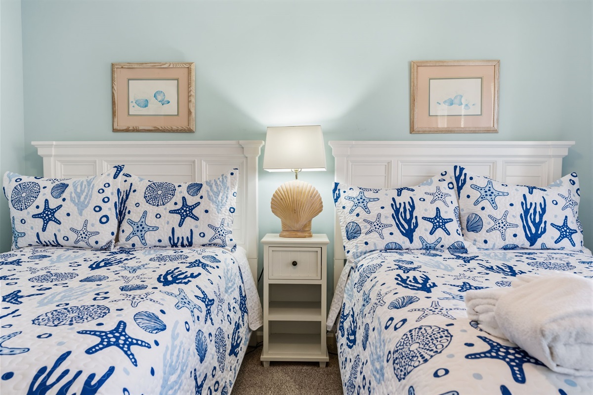 Guest Bedroom with two queen beds