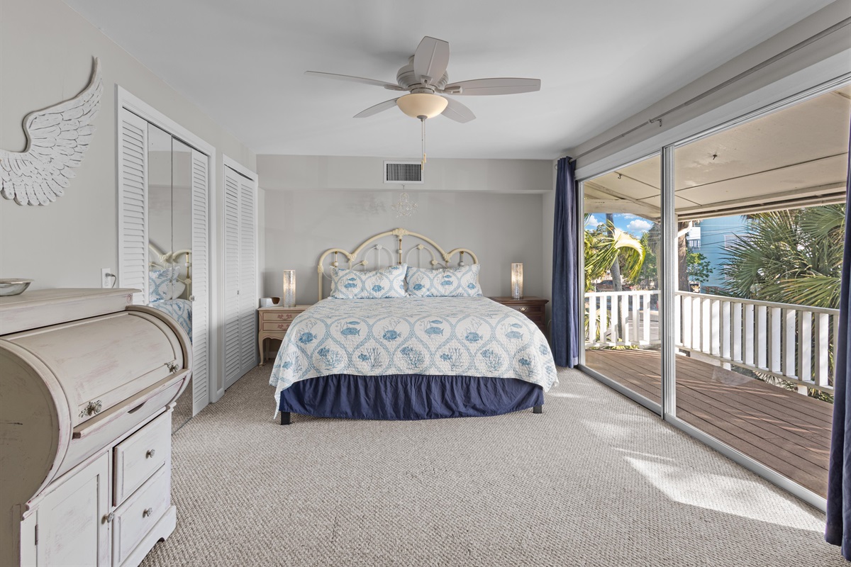 Master bedroom with king bed