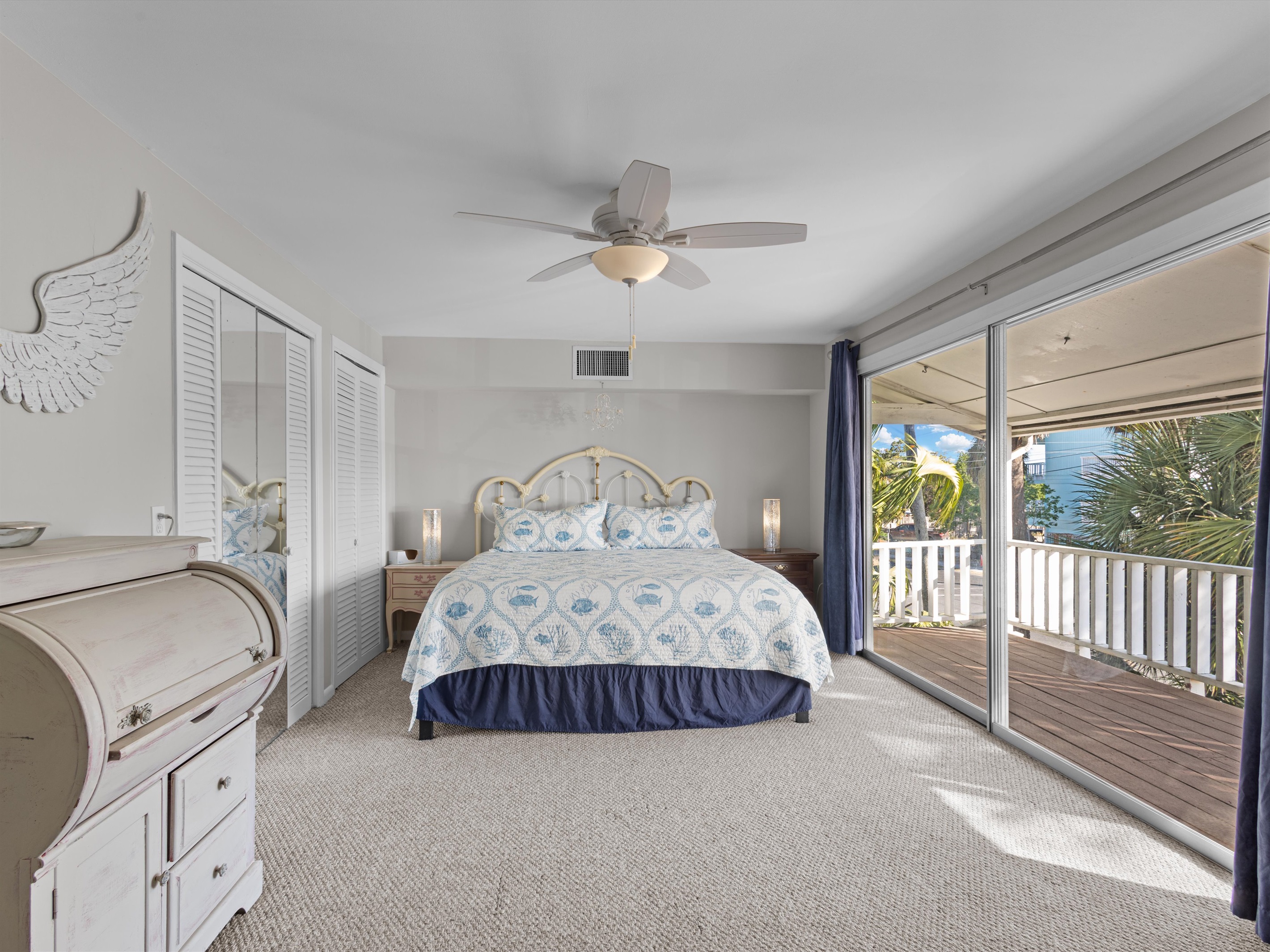 Master bedroom with king bed