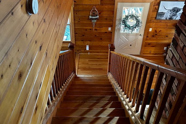 Stairs to the second floor