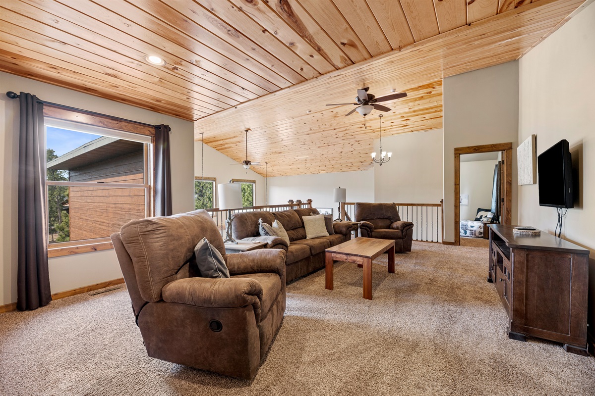 Upstairs living area