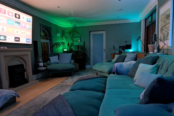 smart lighting for movie time