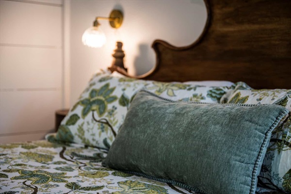 Unplug with a book in bed or stay connected using the charging ports.
